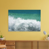 Atlantische oceaan Brekende krullende golf Canvas Afdruk (Insitu (Woonkamer))
