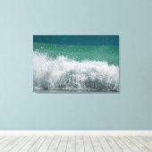 Atlantische oceaan Brekende krullende golf Canvas Afdruk (Insitu (Houten vloer))