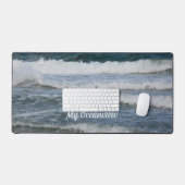 Atlantische Oceaan golven fotografisch Bureaumat (Keyboard & Muis)