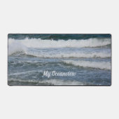 Atlantische Oceaan golven fotografisch Bureaumat (Voorkant)