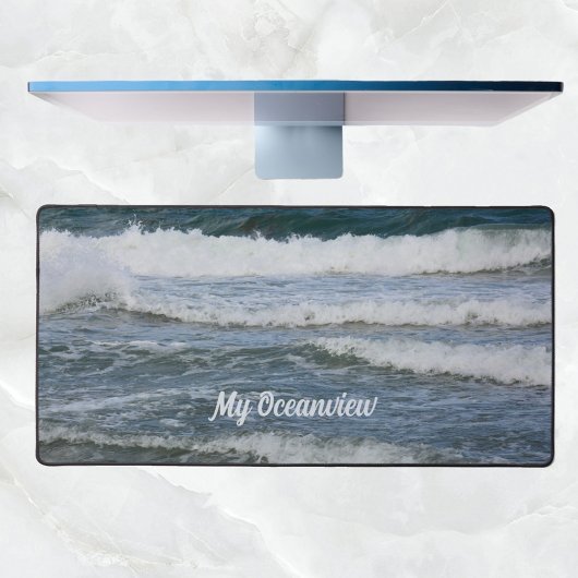 Atlantische Oceaan golven fotografisch Bureaumat