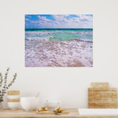 Atlantische Oceaan op het strand van Florida Poster (Keuken)