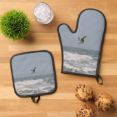 Atlantische Oceaan Ovenwant & Pannenlap Set (Top down)