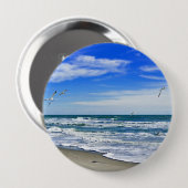 ATLANTISCHE OCEAAN RONDE BUTTON 4,0 CM (Voorkant /achterkant)