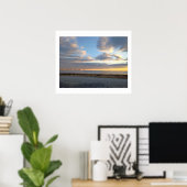 Atlantische Oceaan Zonsondergang Poster (Thuiskantoor)