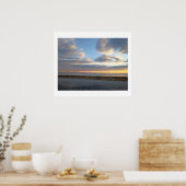 Atlantische Oceaan Zonsondergang Poster (Keuken)