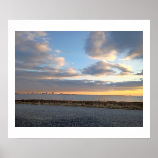 Atlantische Oceaan Zonsondergang Poster (Voorkant)
