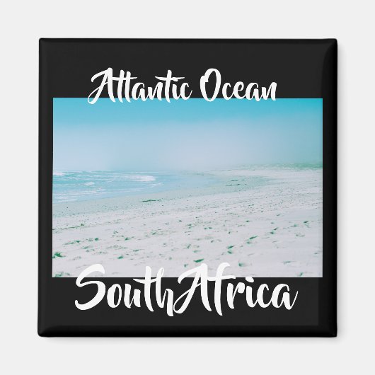 Atlantische Oceaan Zuid-Afrika Strandzicht Magneet (Voorkant)