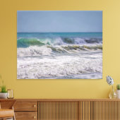 Atlantische oceaanbrekende golven canvas afdruk (Insitu (Woonkamer))