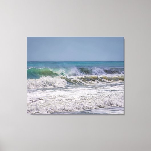 Atlantische oceaanbrekende golven canvas afdruk (Voorkant)