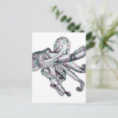 Atlantische octopus Briefkaart (Staand voorkant)