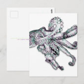Atlantische octopus Briefkaart (Voorkant / Achterkant)