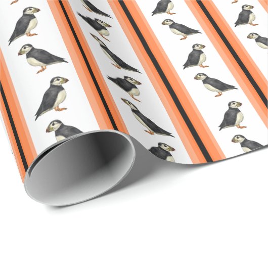 Atlantische papegaaiduiker cadeaupapier (Rol Hoek)