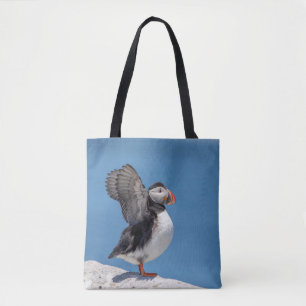 Atlantische papegaaiduiker in Machias, ME Tote Bag