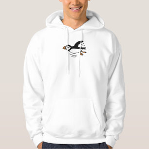 Atlantische Papegaaiduiker in vlucht Hoodie