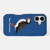 Atlantische papegaaiduiker iPhone 16 hoesje (Achterkant horizontaal)