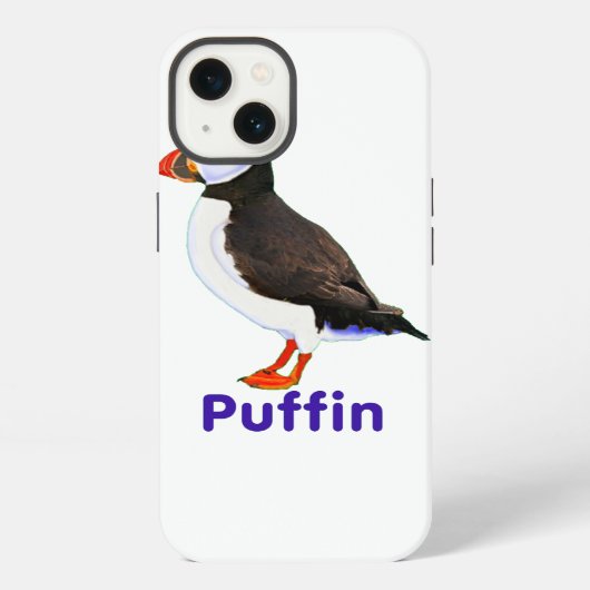 Atlantische papegaaiduiker iPhone hoesje (Achterkant)