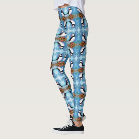 Atlantische papegaaiduiker Leggings (Links)