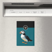 Atlantische papegaaiduiker Wildlife Ocean Blue Mon Magneet (Insitu (Vaatwasser))