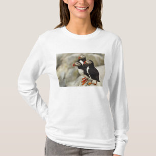 Atlantische papegaaiduikers op Machias Seal Island T-shirt