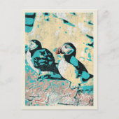 Atlantische puffin in IJsland Briefkaart (Voorkant)
