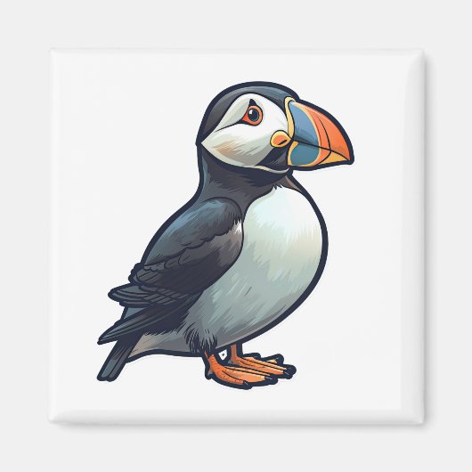 Atlantische puffin magneet (Voorkant)