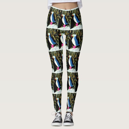 atlantische puffins leggings (Voorkant)