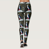 atlantische puffins zwart wit leggings (Achterkant)