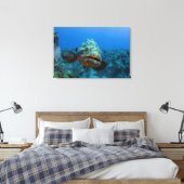 Atlantische Reuzenzeebaars Canvas Afdruk (Insitu (Slaapkamer))