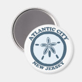 Atlantische stad. magneet (Voorkant / Achterkant)