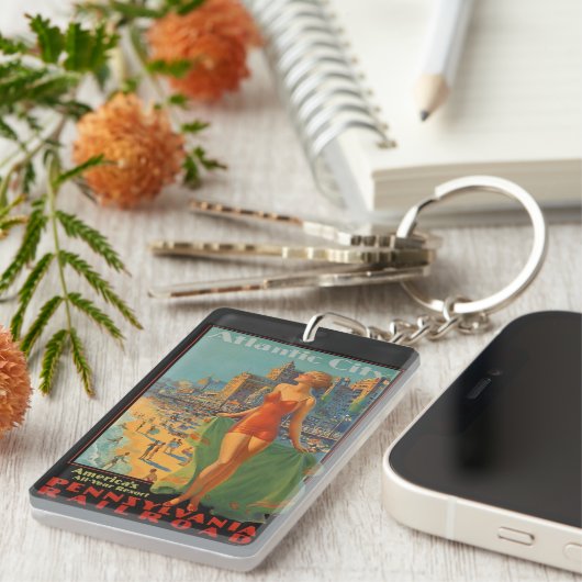 Atlantische stad  sleutelhanger (Voorkant Rechts)