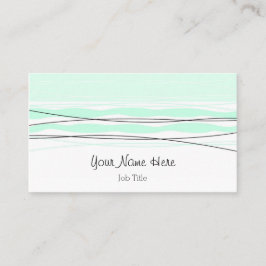 Atlantische streep visitekaartje groen terug