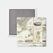 Atlantische vulkanische activiteit magneet (Voorkant / Achterkant)