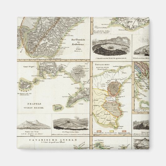 Atlantische vulkanische activiteit magneet (Voorkant)