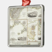 Atlantische vulkanische activiteit metalen ornament (Links)