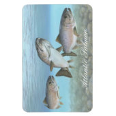 Atlantische zalm schilderij magneet (Verticaal)