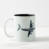 Atlas A400M-Vliegtuig - 1 Tweekleurige Koffiemok (Links)