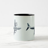 Atlas A400M-Vliegtuig - 1 Tweekleurige Koffiemok (Center)