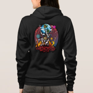 Atlas Astronaut Houdt Aarde Mars Melkweg Kosmisch Hoodie
