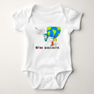 Atlas Backache-Light Background Text Romper
