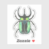 Atlas Beetle Love Bug Sticker (Vel)