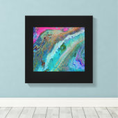 Atlas-bergen van Marokko - Terra-satelliet Canvas Afdruk (Insitu (Houten vloer))