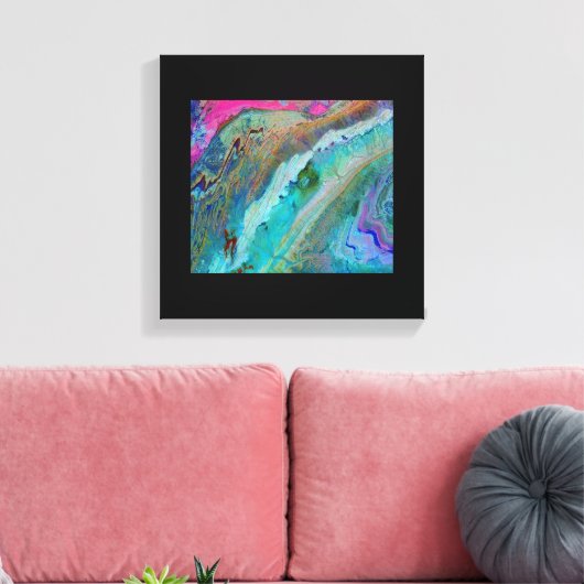 Atlas-bergen van Marokko - Terra-satelliet Canvas Afdruk (Insitu (Woonkamer))