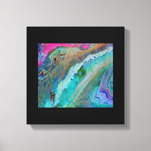 Atlas-bergen van Marokko - Terra-satelliet Canvas Afdruk