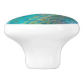 Atlas-bergen van Marokko - Terra-satelliet Keramische Knop (Zijkant)