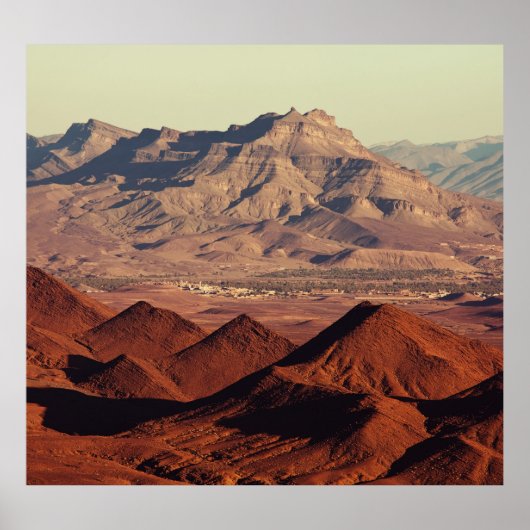 Atlas berglandschappen Marokko landschap Poster (Voorkant)