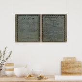 Atlas bij Worcester's epitome Poster (Keuken)