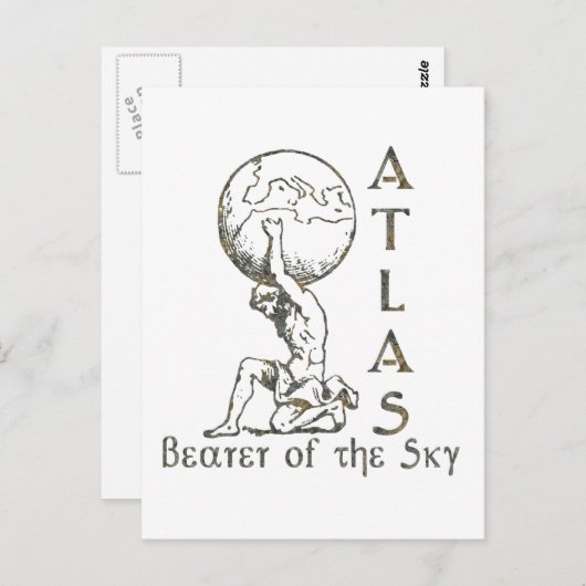 Atlas Briefkaart (Voorkant / Achterkant)