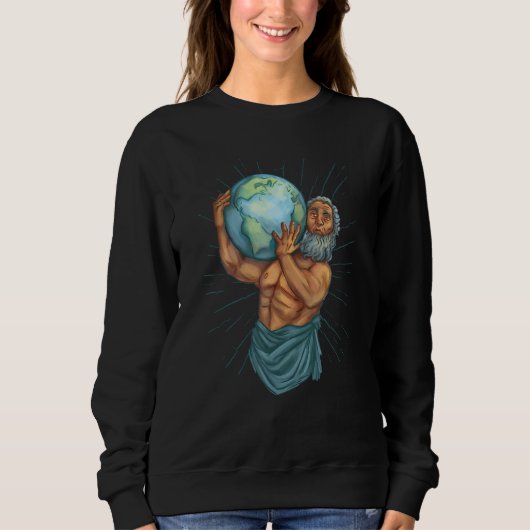 Atlas Carrying Wold Greek Mythology Trui (Voorkant)