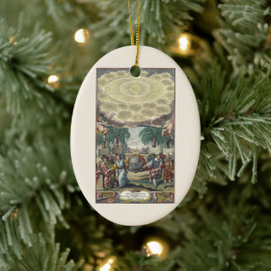 Atlas Coelestis door Doppelmaier, Vintage Astronom Keramisch Ornament